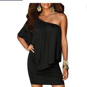 Black cocktail dress. 3 ways to wear.